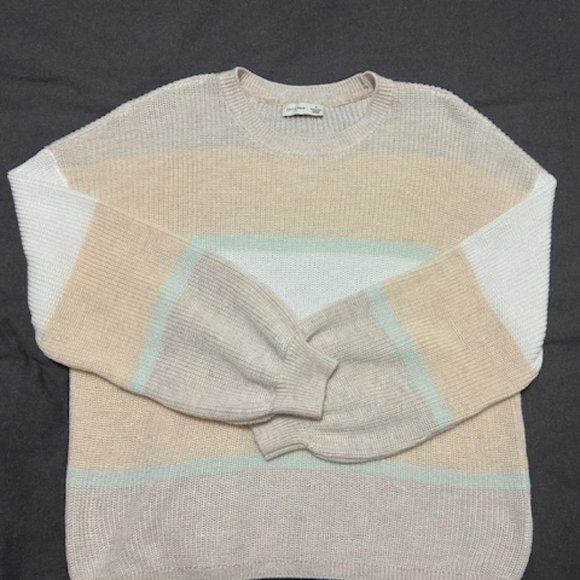 Gentle Fawn Fonda Sweater Size S; Heather Peach Stripe - Picture 2 of 4